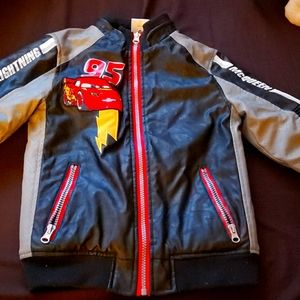 Kids Disney Faux Leather Jacket